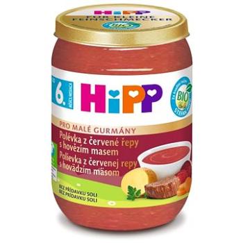 HiPP BIO Polévka z červené řepy s hovězím masem 6× 190 g (4062300436855)