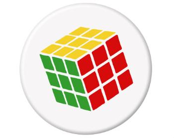 Magnet kulatý plast Rubikova kostka