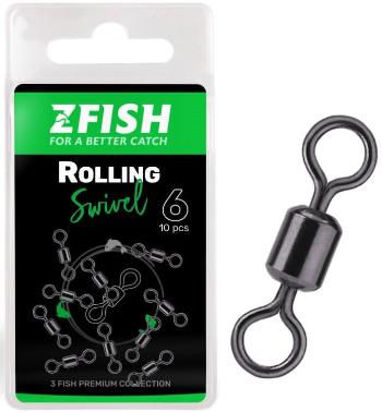 Zfish obratlík rolling swivel 10 ks - velikost 10 nosnost 22 kg