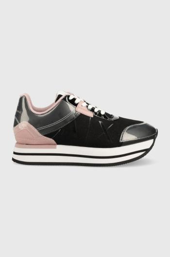 Sneakers boty Armani Exchange černá barva