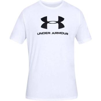 Under Armour SPORTSTYLE LOGO SS Pánské triko, bílá, velikost XL