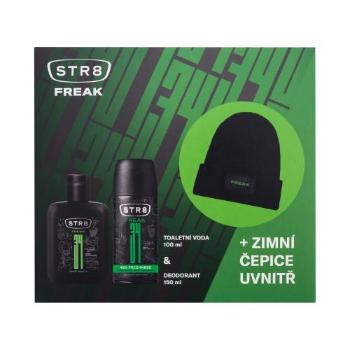 STR8 FREAK dárková kazeta toaletní voda 100 ml + deodorant 150 ml + zimní čepice pro muže