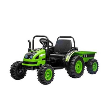 Traktor POWER s vlečkou, zelený (8586019942545)