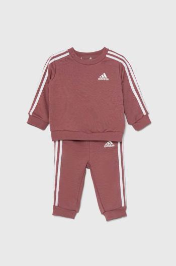 Dětská tepláková souprava adidas I 3SOG růžová barva, IZ4988