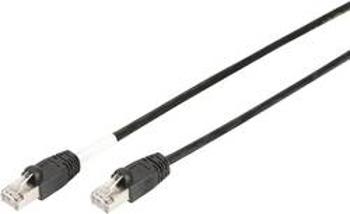 Síťový kabel RJ45 Digitus DK-1644-050/BL-OD, CAT 6, S/FTP, 5.00 m, černá