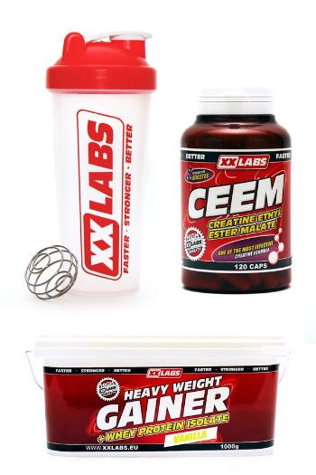 Xxlabs CEEM cps.120 + Heavy Weight Gainer vanilka 1000 g + šejkr