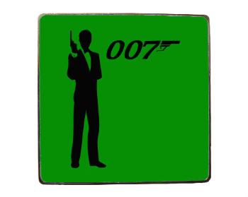 Magnet čtverec kov James Bond