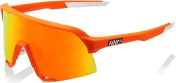 100% S3 - Soft Tact Neon Orange - HiPER Red Multilayer Mirror Lens uni