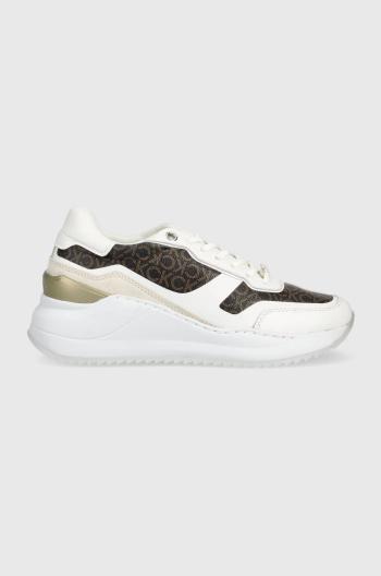 Sneakers boty Calvin Klein Chunky Inter Wdg Lace Up bílá barva