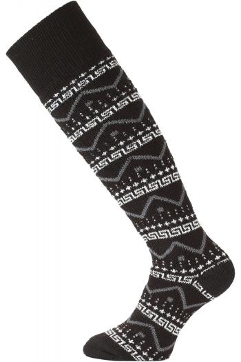 Lasting merino lyžařské podkolenky SWA černé Velikost: (38-41) M ponožky