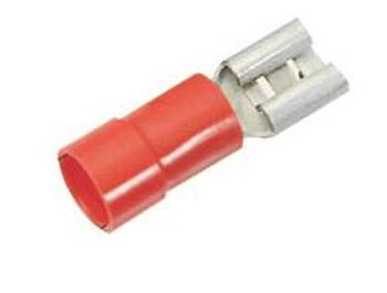 Faston zásuvka LAPP 63101010 2.8 mm x 0.8 mm, 180 °, částečná izolace, červená, 100 ks