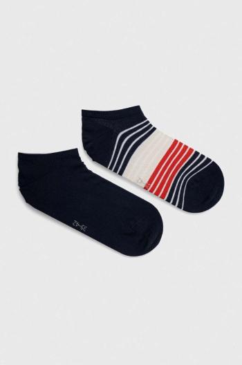 Ponožky Tommy Hilfiger 2-pack pánské, tmavomodrá barva, 701227292