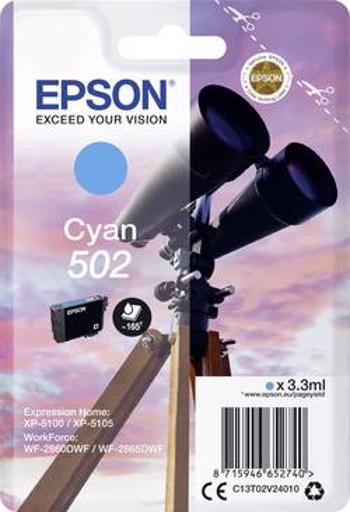 Epson Ink T02V24, 502 originál azurová C13T02V24010