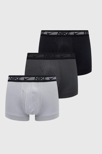 Boxerky Nike (3-pack) pánské, šedá barva