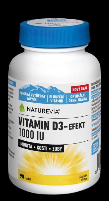 NatureVia Vitamin D3-efekt 1000 I.U. 90 tablet