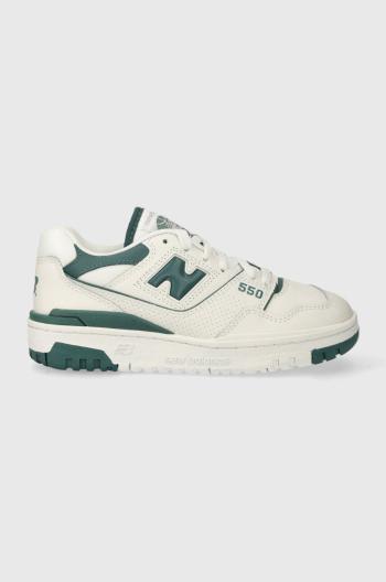 Kožené sneakers boty New Balance BBW550BI šedá barva, BBW550BI