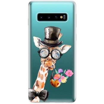 iSaprio Sir Giraffe pro Samsung Galaxy S10 (sirgi-TPU-gS10)