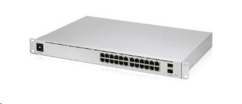 UBNT UniFi Switch USW-Pro-24-POE Gen2 [24xGigabit, 400W PoE+ 802.3at/af/bt, 2xSFP+, 88Gbps]