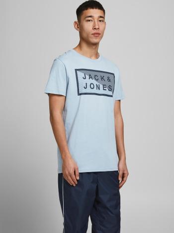 Světle modré tričko s potiskem Jack & Jones Shawn