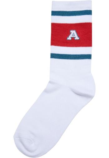 Urban Classics College Team Socks bottlegreen/hugered/white - 43–46