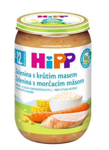 HiPP Dětské menu Zelenina s krůtím masem 220 g