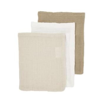 sand MeycoMycí rukavice 3-pack soft /greige 20 x 17cm