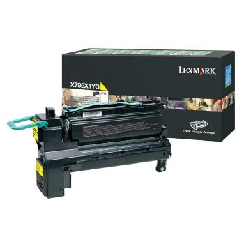 LEXMARK X792X1YG - originální toner, žlutý, 20000 stran