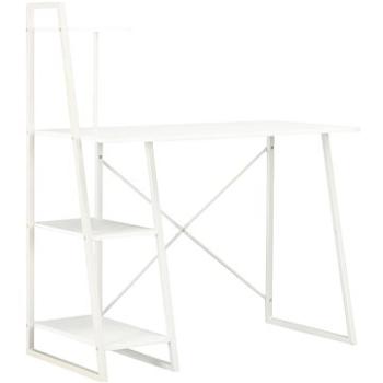 Psací stůl s poličkami bílý 102 x 50 x 117 cm