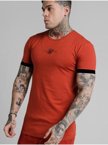 Červené pánské tričko TEE GYM CUFF ELASTIC INSET