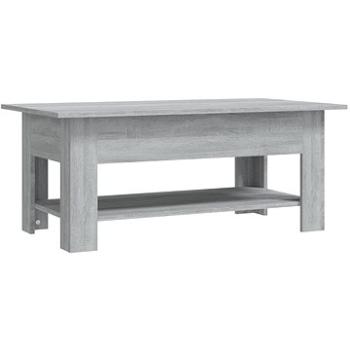 SHUMEE Konferenční stolek šedý sonoma 102 × 55 × 42 cm dřevotříska, 813075 (813075)