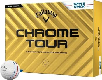 Callaway Chrome Tour White Triple Track Golfové míčky