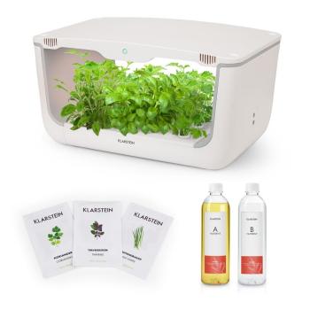 Klarstein GrowIt Farm Starter Kit Asia, 28 rostlin, 48 W, 8 l, semena Asia Seeds, živný roztok