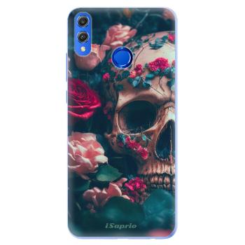 Silikonové pouzdro iSaprio - Skull in Roses - Huawei Honor 8X