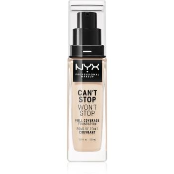 NYX Professional Makeup Can't Stop Won't Stop Full Coverage Foundation vysoce krycí make-up odstín 1.5 Fair 30 ml