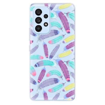 Odolné silikonové pouzdro iSaprio - Feather Pattern 01 - Samsung Galaxy A53 5G