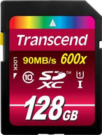 Paměťová karta SDXC, 128 GB, Transcend Ultimate TS128GSDXC10U1, Class 10, UHS-I