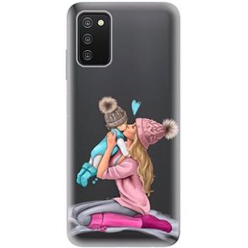 iSaprio Kissing Mom pro Blond and Boy pro Samsung Galaxy A03s (kmbloboy-TPU3-A03s)