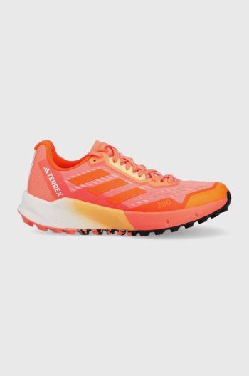 Boty adidas TERREX Agravic Flow dámské, oranžová barva