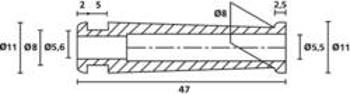 Ochrana proti zlomu HellermannTyton HV2206 PVC-FR BK 500, průměr svorky (max.) 5.6 mm, PVC, černá, 1 ks