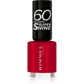 Rimmel 60 Seconds Super Shine lak na nehty odstín 313 Feisty Red 8 ml