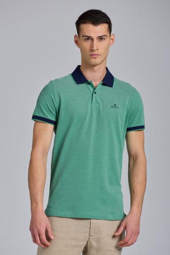 POLOKOŠILE GANT D2. 4-COL OXFORD PIQUE SS RUGGER zelená XL