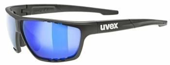 UVEX Sportstyle 706 CV Black Mat/Colorvision Mirror Blue Cyklistické brýle