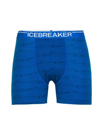 pánské boxerky ICEBREAKER Mens Anatomica Boxers, Lazurite/Midnight Navy/Aop velikost: S