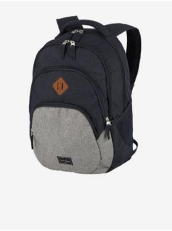 Batoh Travelite Basics Backpack Melange Navy/grey