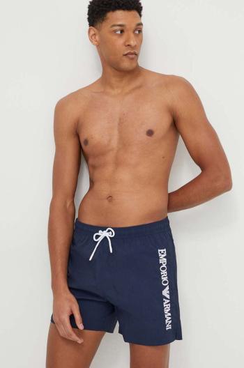 Plavkové šortky Emporio Armani Underwear tmavomodrá barva, 211740 4R422