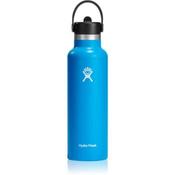 Hydro Flask Standard Mouth Straw Cap termoláhev barva Blue 621 ml