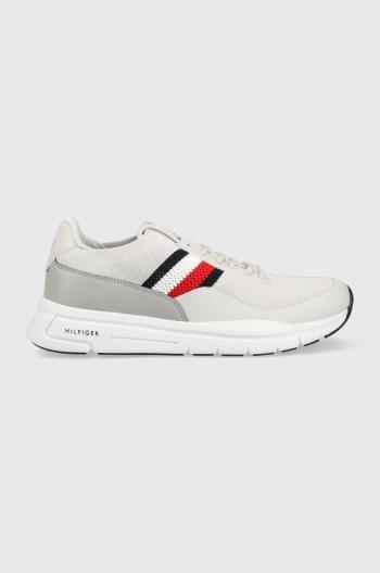 Sneakers boty Tommy Hilfiger PREMIUM LIGHTWEIGHT RUNNER KNIT šedá barva