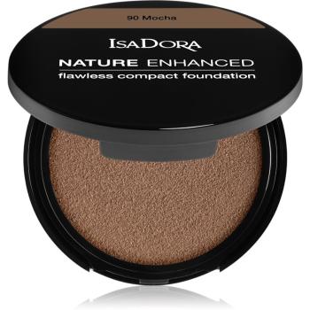IsaDora Nature Enhanced Flawless Compact Foundation krémový kompaktní make-up odstín 90 Mocha 10 g