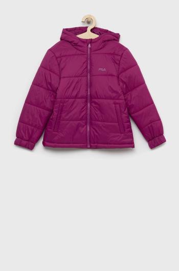 Dětská bunda Fila růžová barva