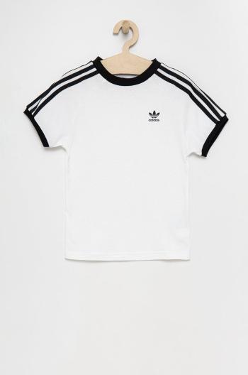 Dětské tričko adidas Originals H31181 bílá barva, hladké